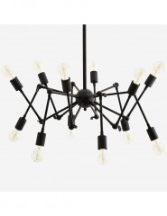 CEILING LAMP SPIDER BLACK 